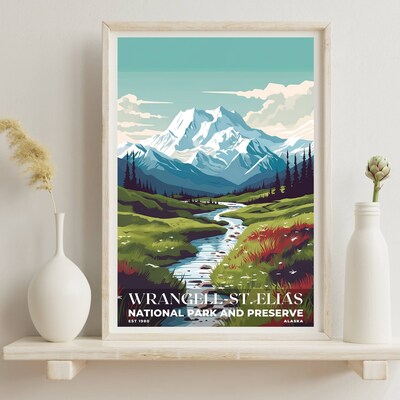 Wrangell-St. Elias National Park and Preserve Poster, Travel Art, Office Poster, Home Decor | S3 - image6
